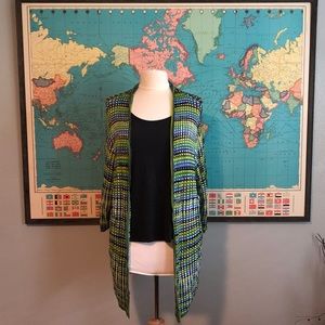 Worthington 3X Multi-Colored Duster Cardigan
